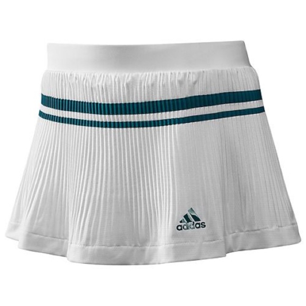 Adidas ‘Adipure’ White & Teal Pleated Skort-M